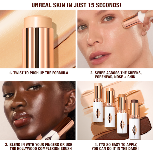 UNREAL SKIN SHEER GLOW TINT FEUCHTIGKEITSSPENDENDER FOUNDATION-STICK 16 DEEP